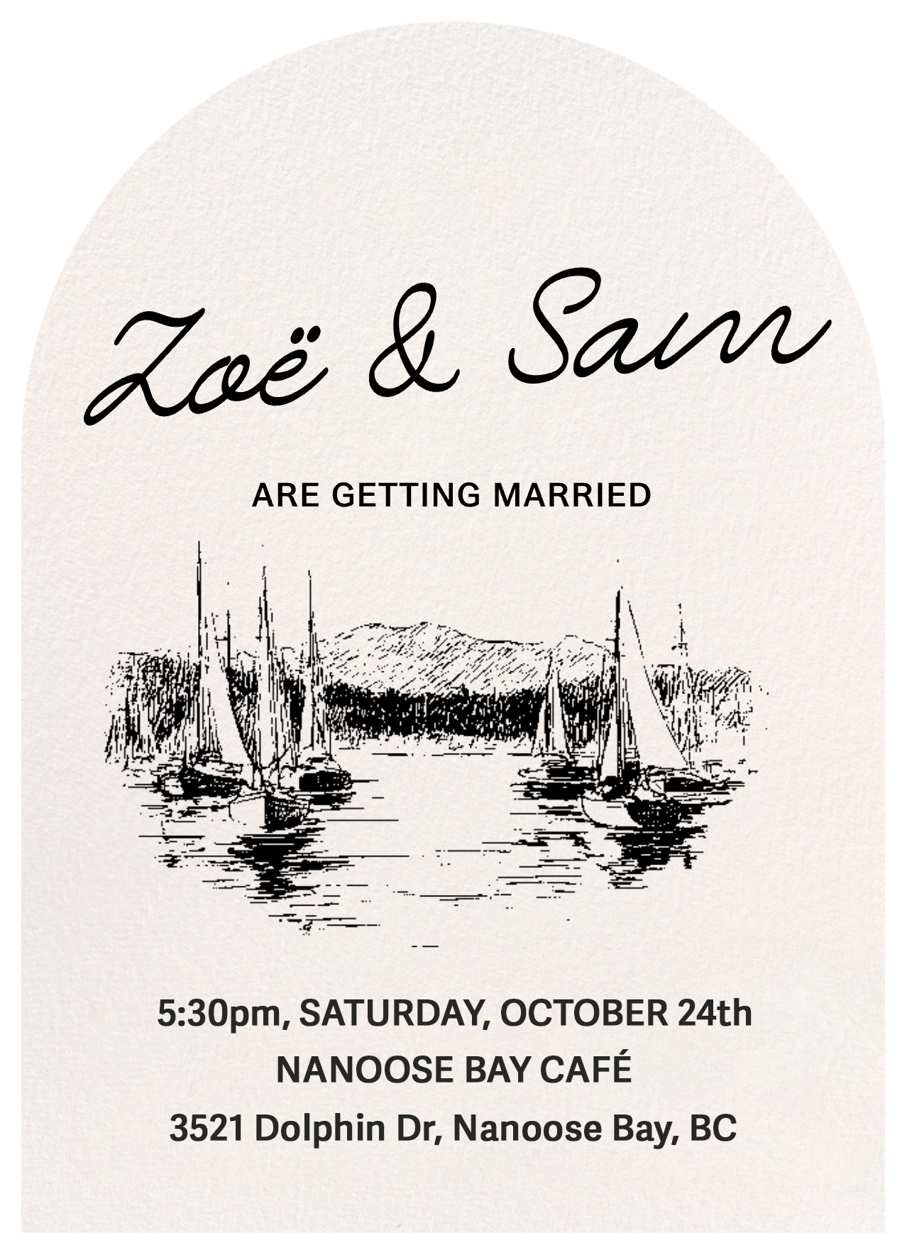 Wedding invite