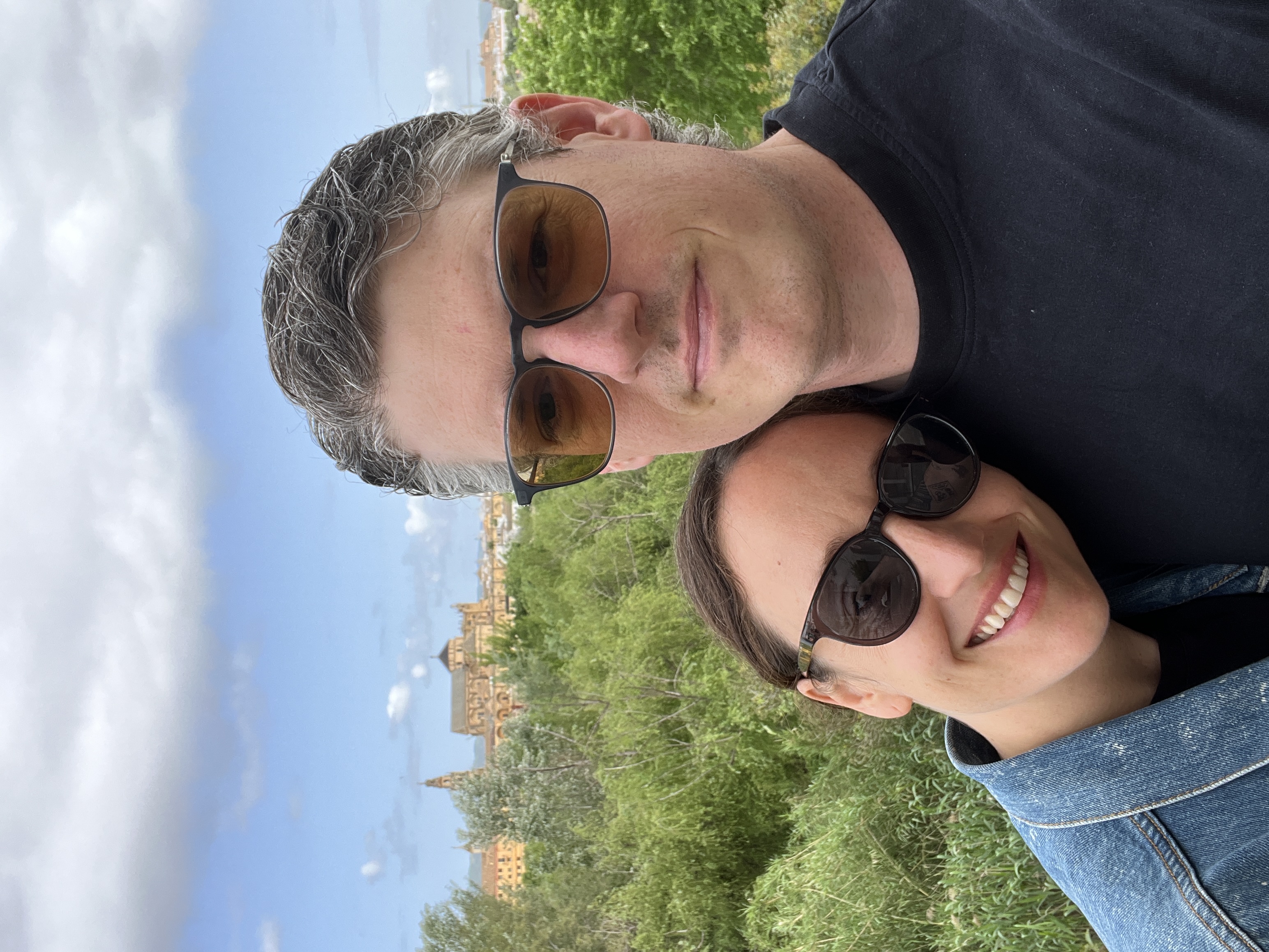 Sam and Zoë on vacation in Spain